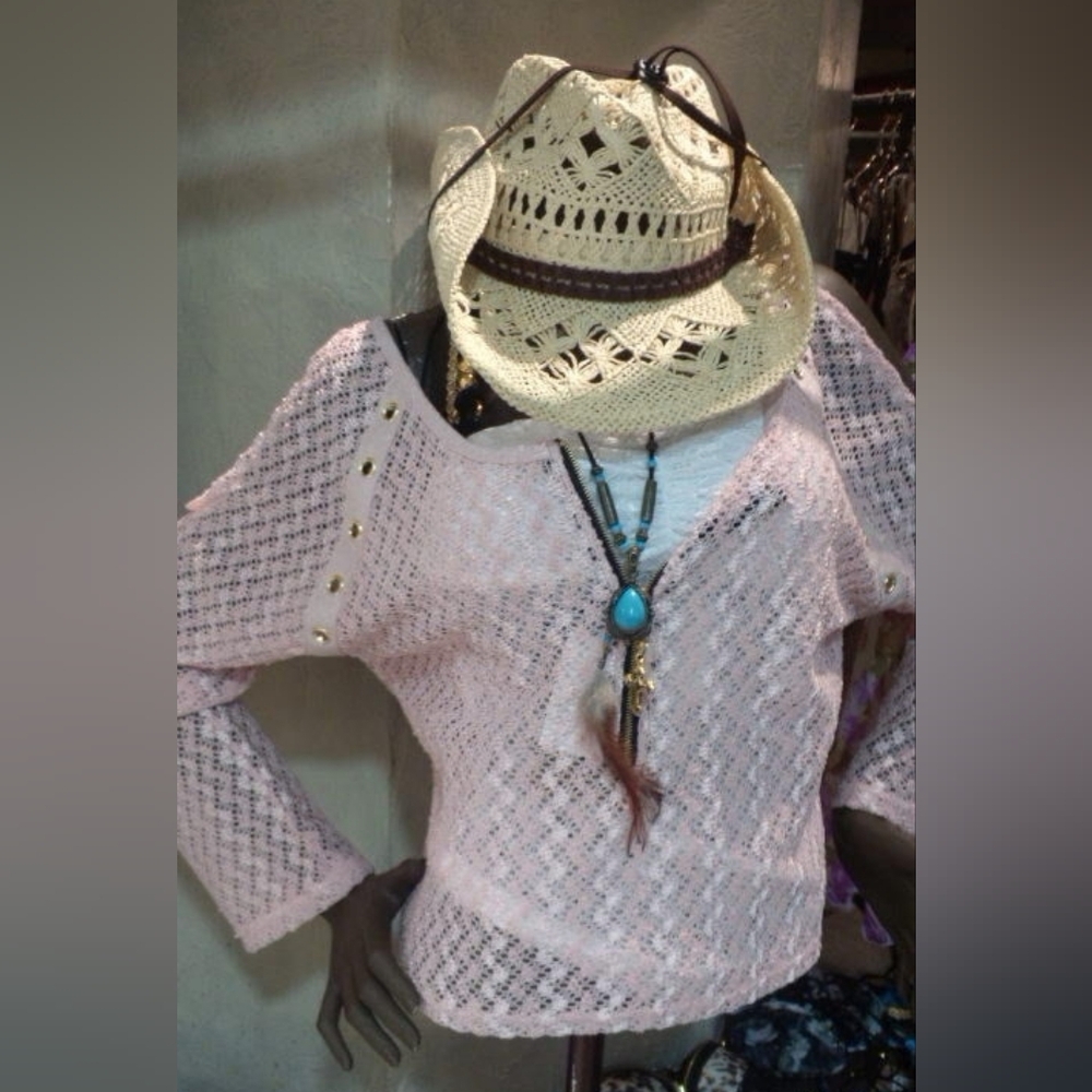 D.i.a Gyaru Knit Pink Off Shoulder Cutout Cardigan With Zipper And Gold Buttons